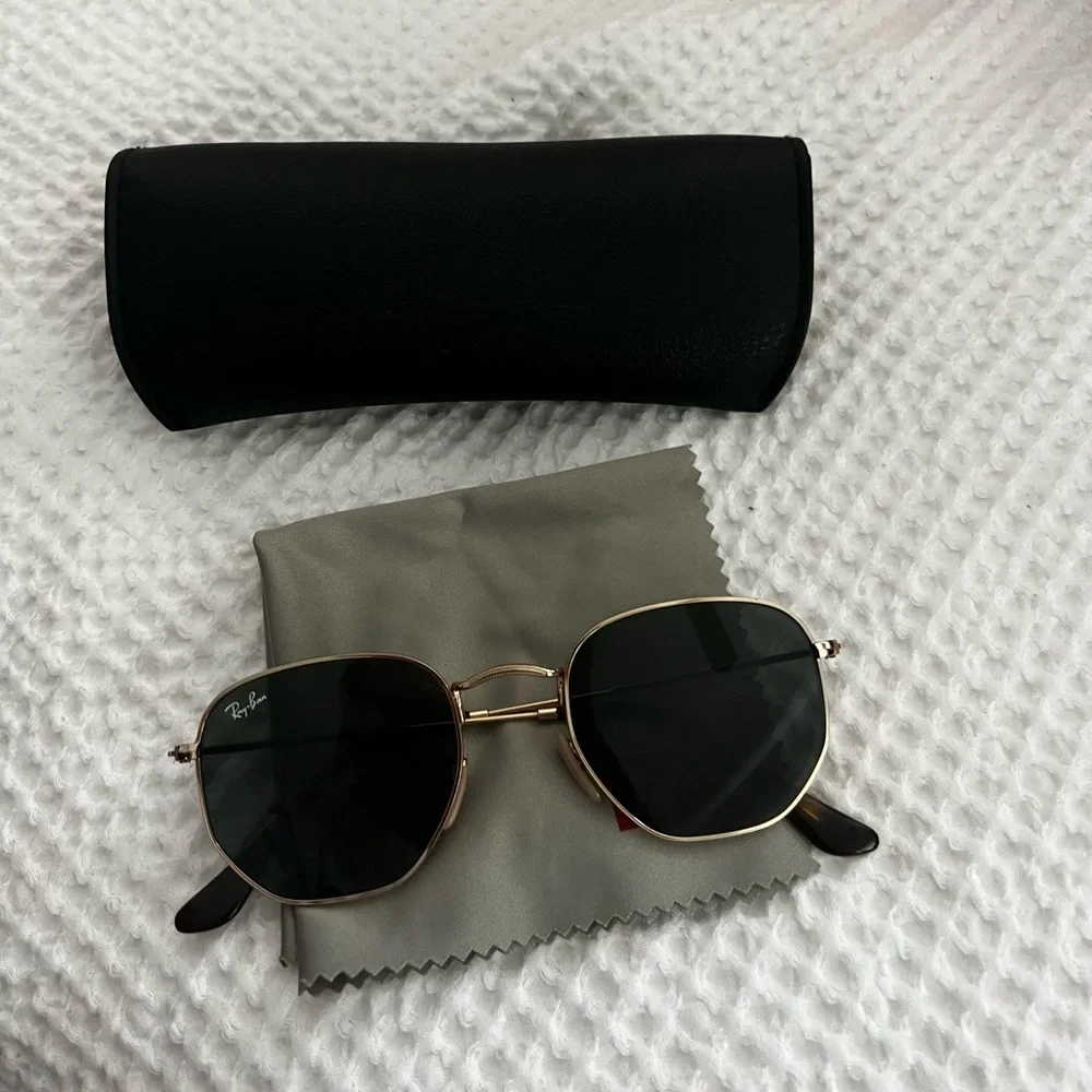 Ray Ban Hexagonal Sunglasses - Picture 3 of 5